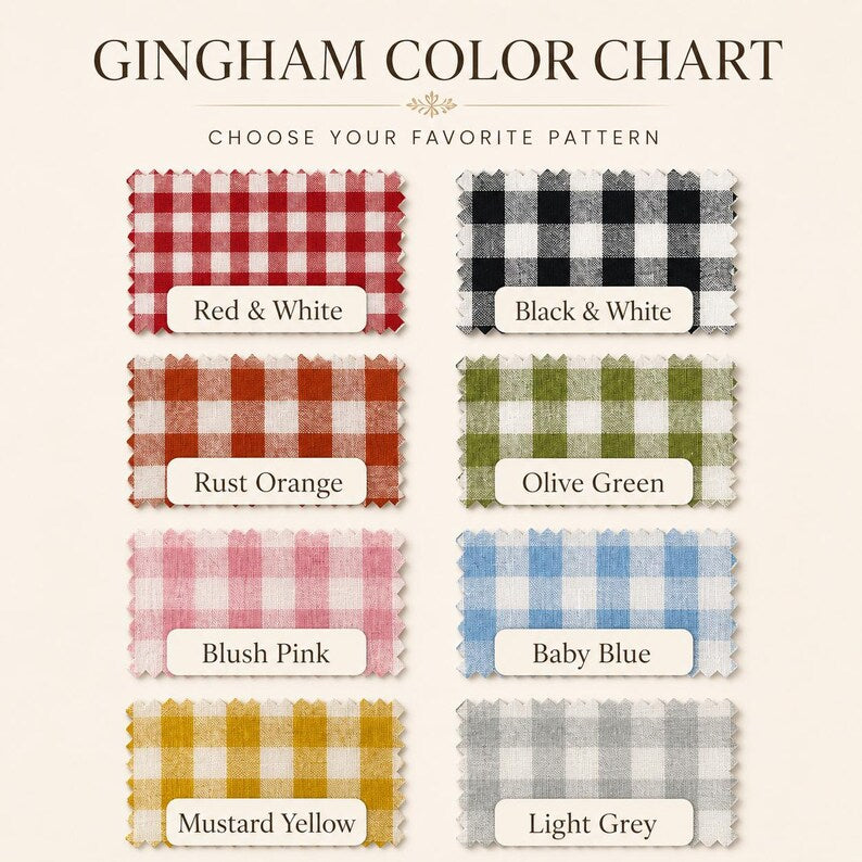 Classic Gingham Check Fabric Applique Sweatshirt, Personalized Cursive School Name Embroidered Bleacher Top