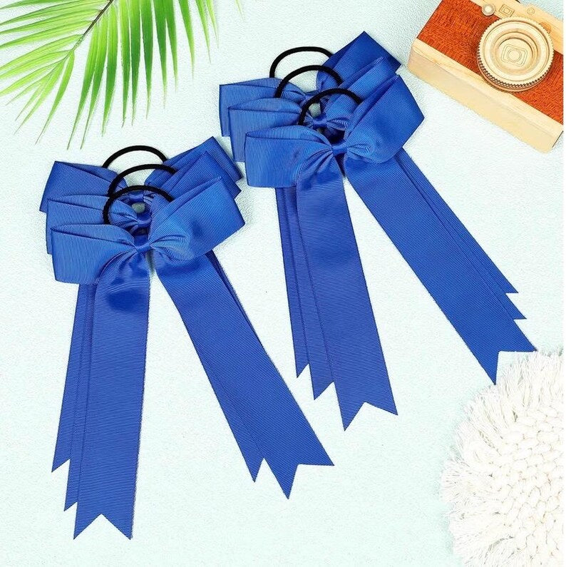 Personalized Team Hair Bows, Custom Cheer Bows with Names & Numbers