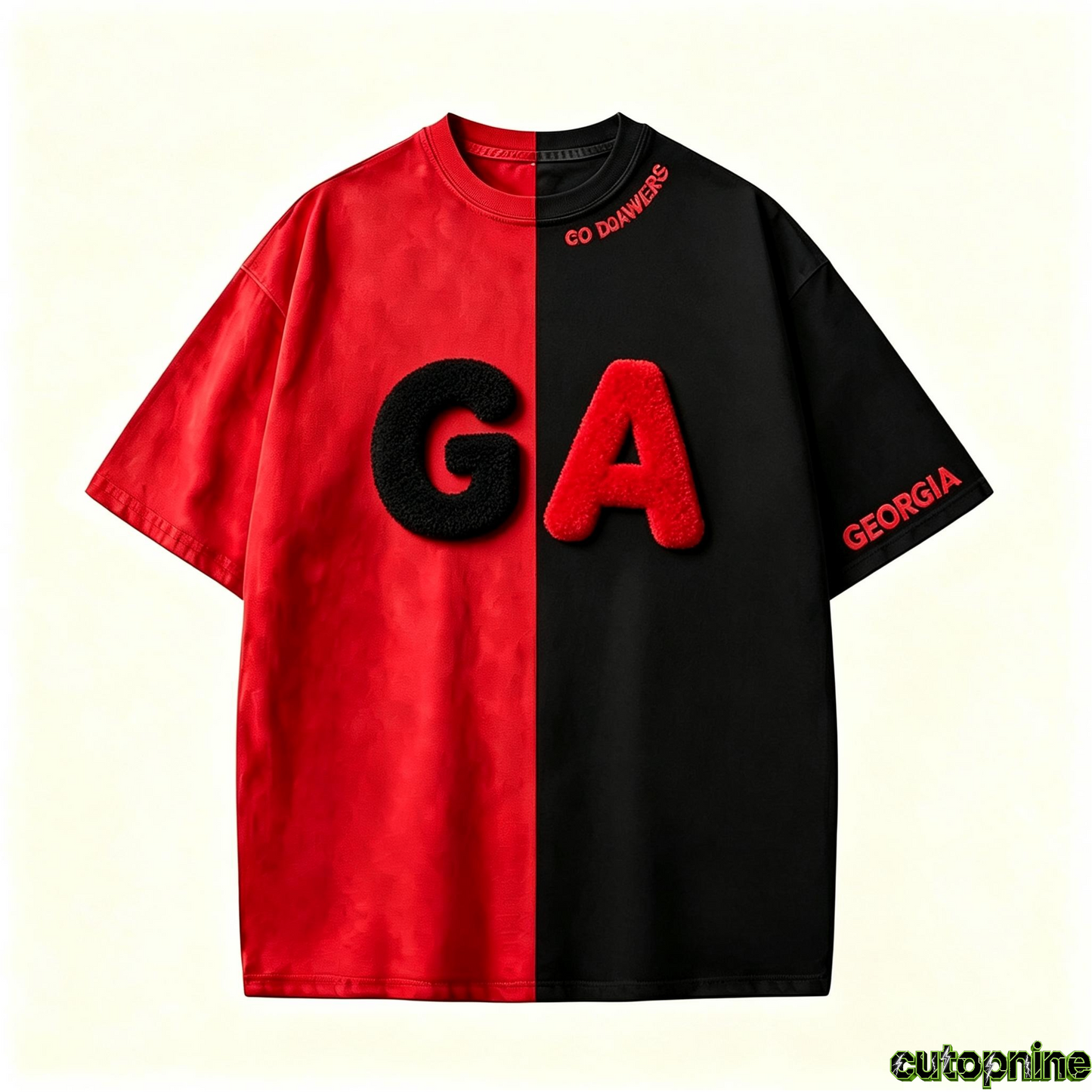 Custom Chenille Letter Sports T-Shirt