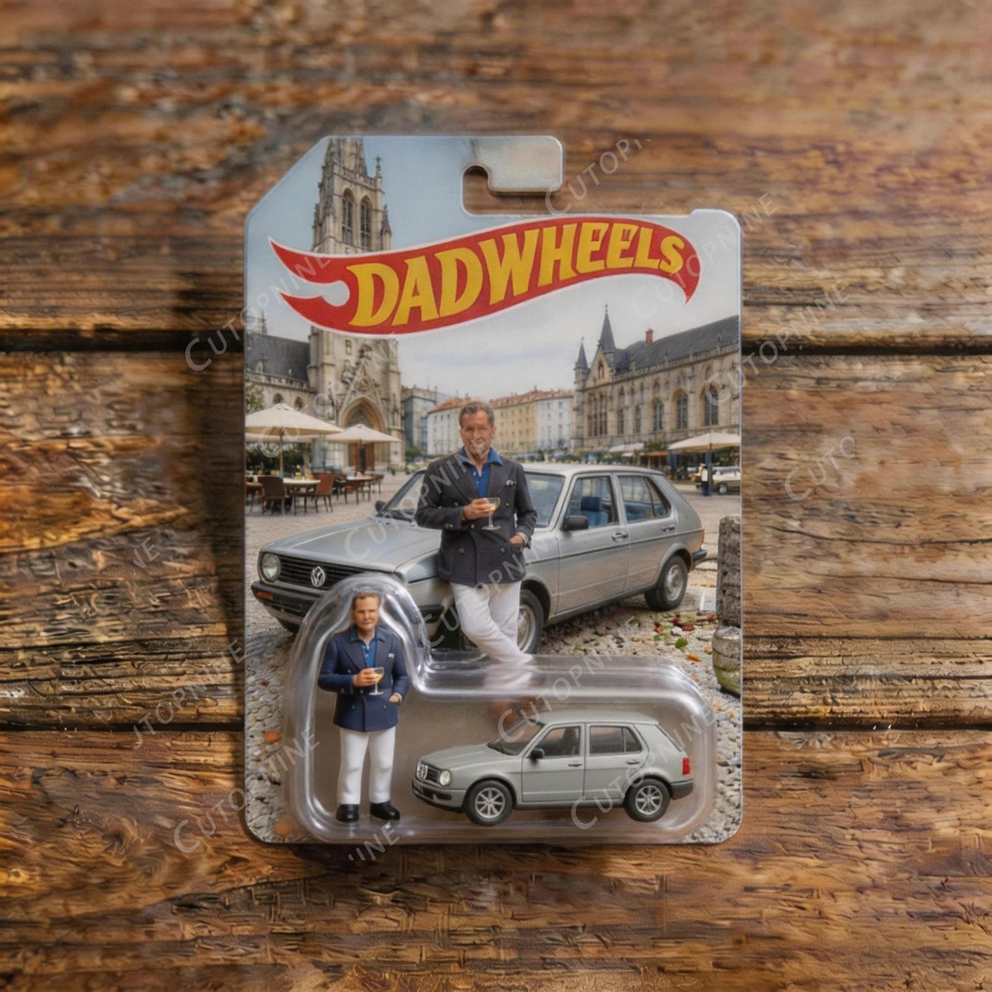 Custom "PapaWheels" 3D Printed Action Figure | Father’s Day Collectible