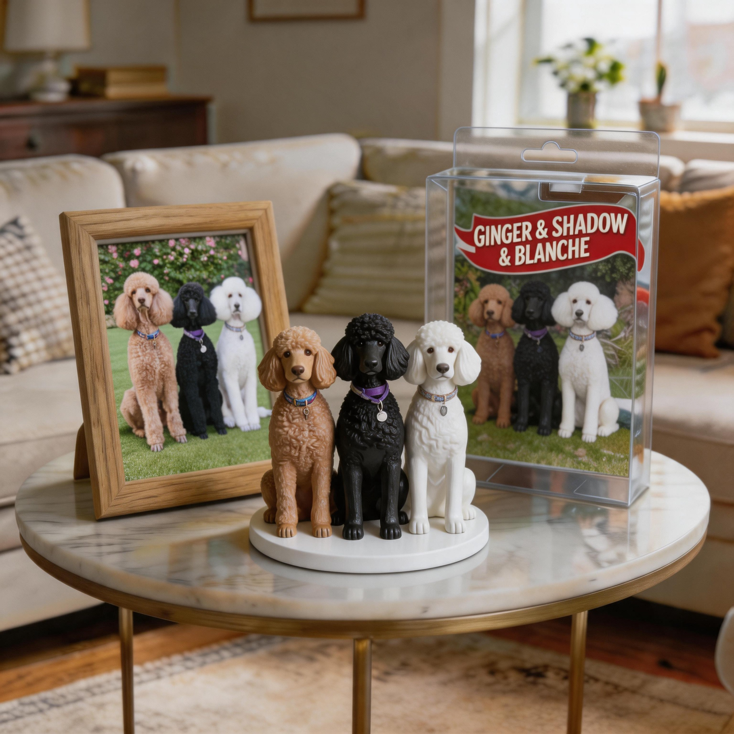 Custom Photo 3D Printed Pet Figurine Personalized Pet Memorial Keepsake