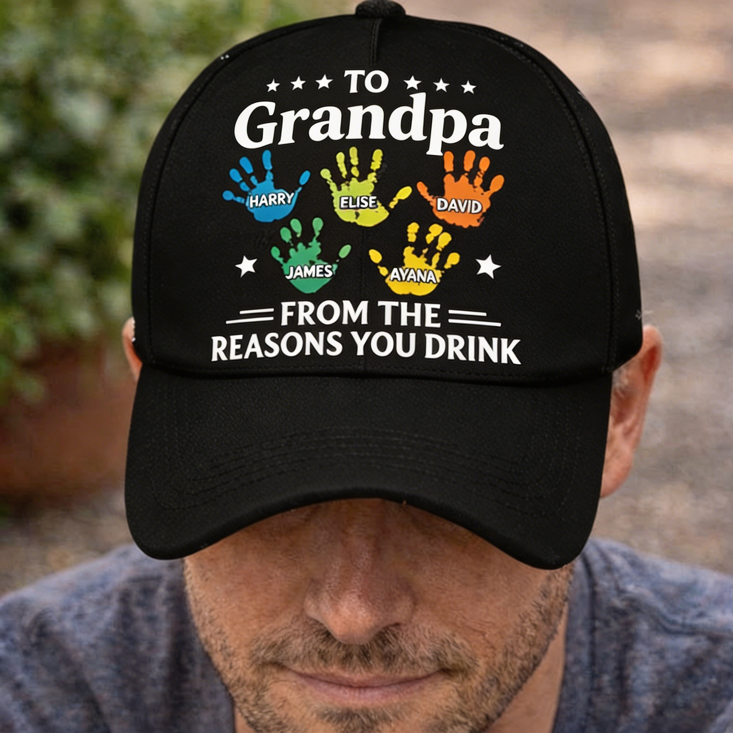 The Signature Handprint Collage Personalized Cap