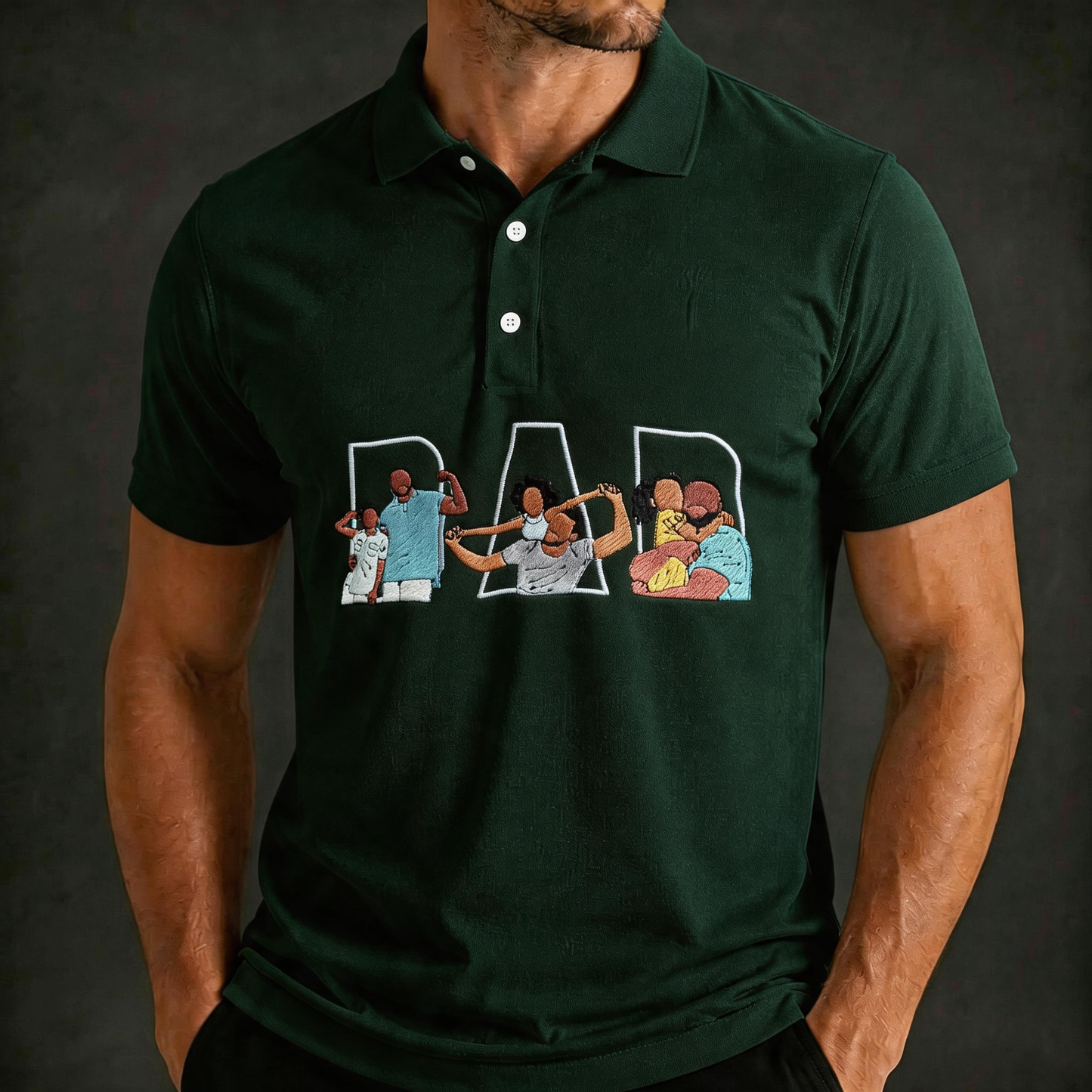 The "Best Dad Ever" Premium Personalized Golf Polo