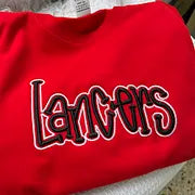 Custom Double Layer 3D Puff Embroidery Sports Crewneck Sweatshirt