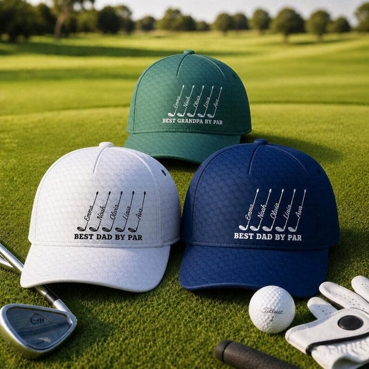 Personalized "Best Dad By Par" Golf Cap