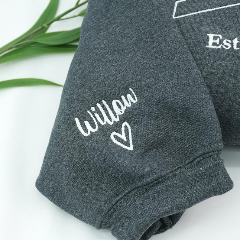 Personalized Embroidered Dad Hoodie: Wear Your Love Close to Heart