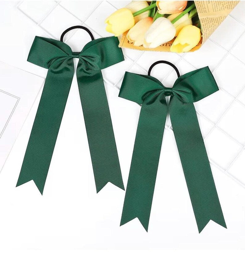 Personalized Team Hair Bows, Custom Cheer Bows with Names & Numbers