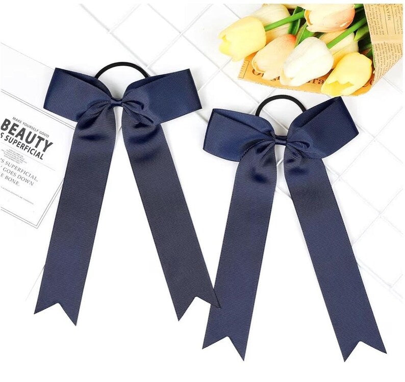 Personalized Team Hair Bows, Custom Cheer Bows with Names & Numbers