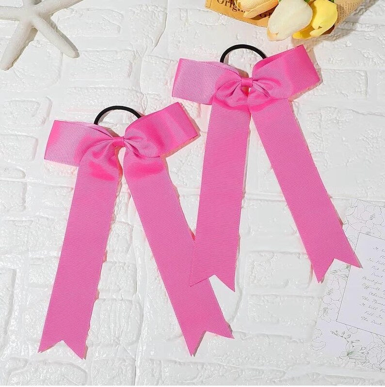 Personalized Team Hair Bows, Custom Cheer Bows with Names & Numbers