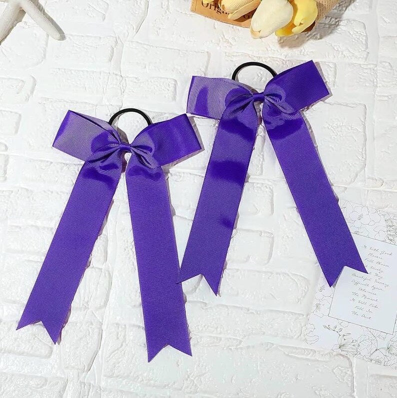 Personalized Team Hair Bows, Custom Cheer Bows with Names & Numbers