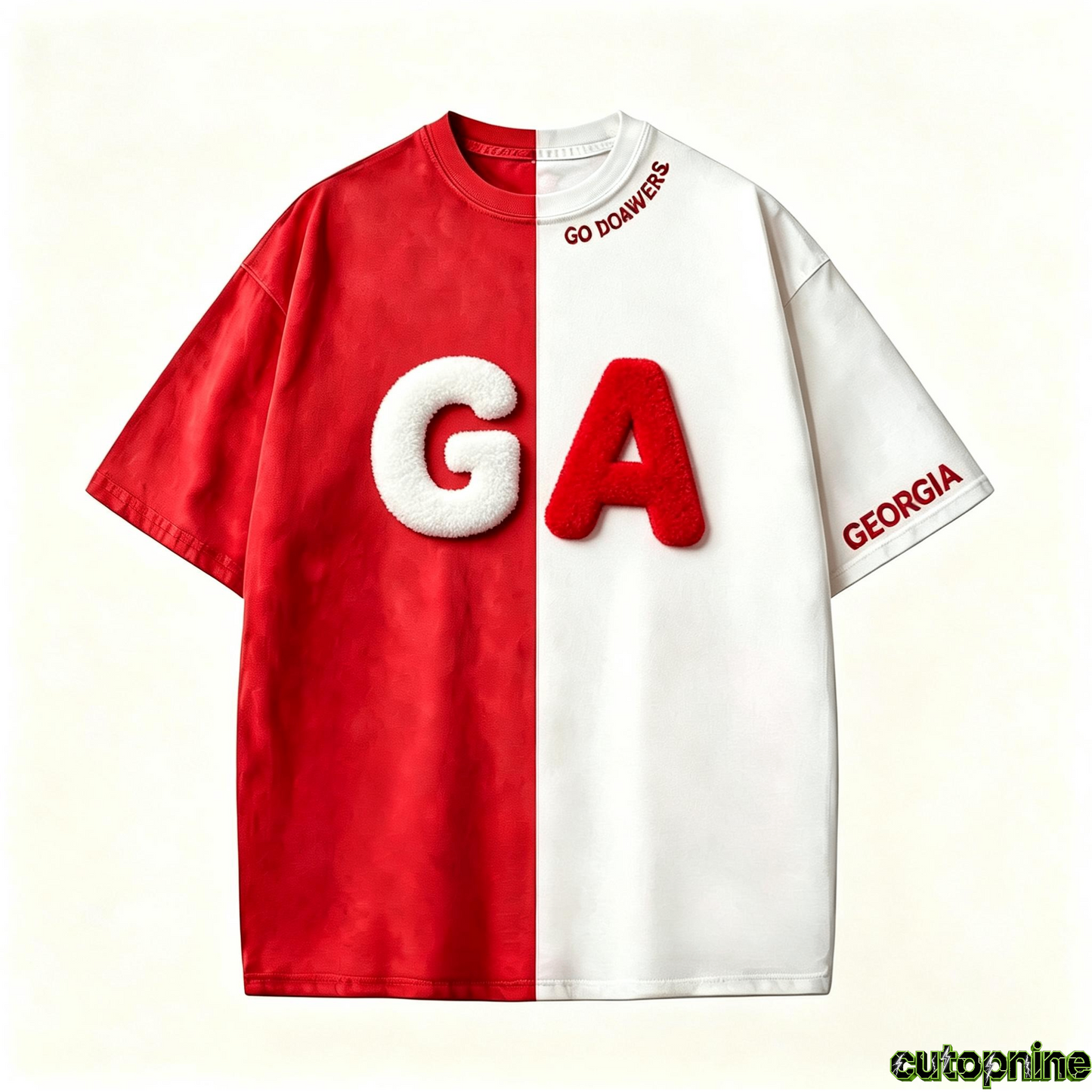 Custom Chenille Letter Sports T-Shirt