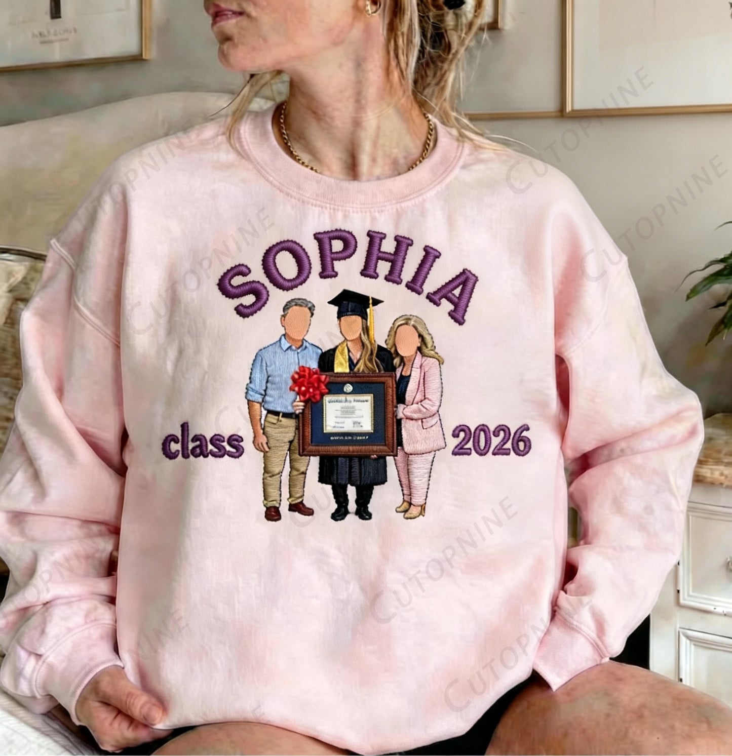 Custom Photo Graduation Sweatshirt | Personalized Name & Year Grad Gift