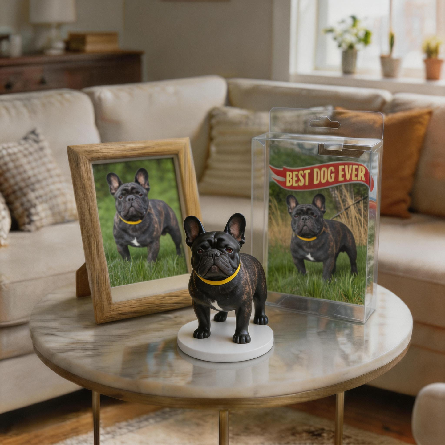 Custom Photo 3D Printed Pet Figurine Personalized Pet Memorial Keepsake