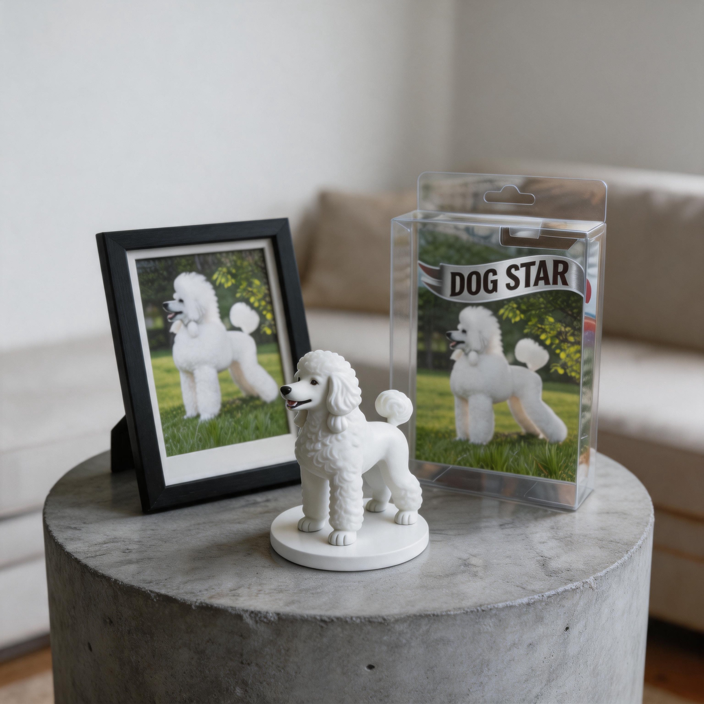 Custom Photo 3D Printed Pet Figurine Personalized Pet Memorial Keepsake