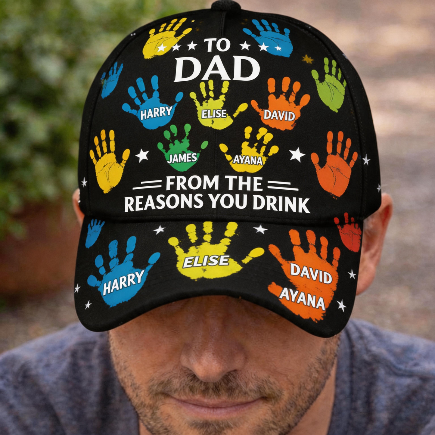 The Overloaded "Reasons You Drink" Custom Handprint Cap