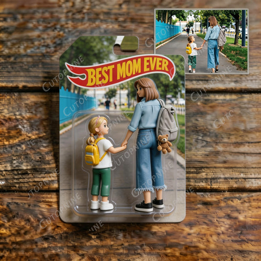 Custom 3D Printed "Mommy & Me" Doll Set, Personalized Family Photo Keepsake Gift
