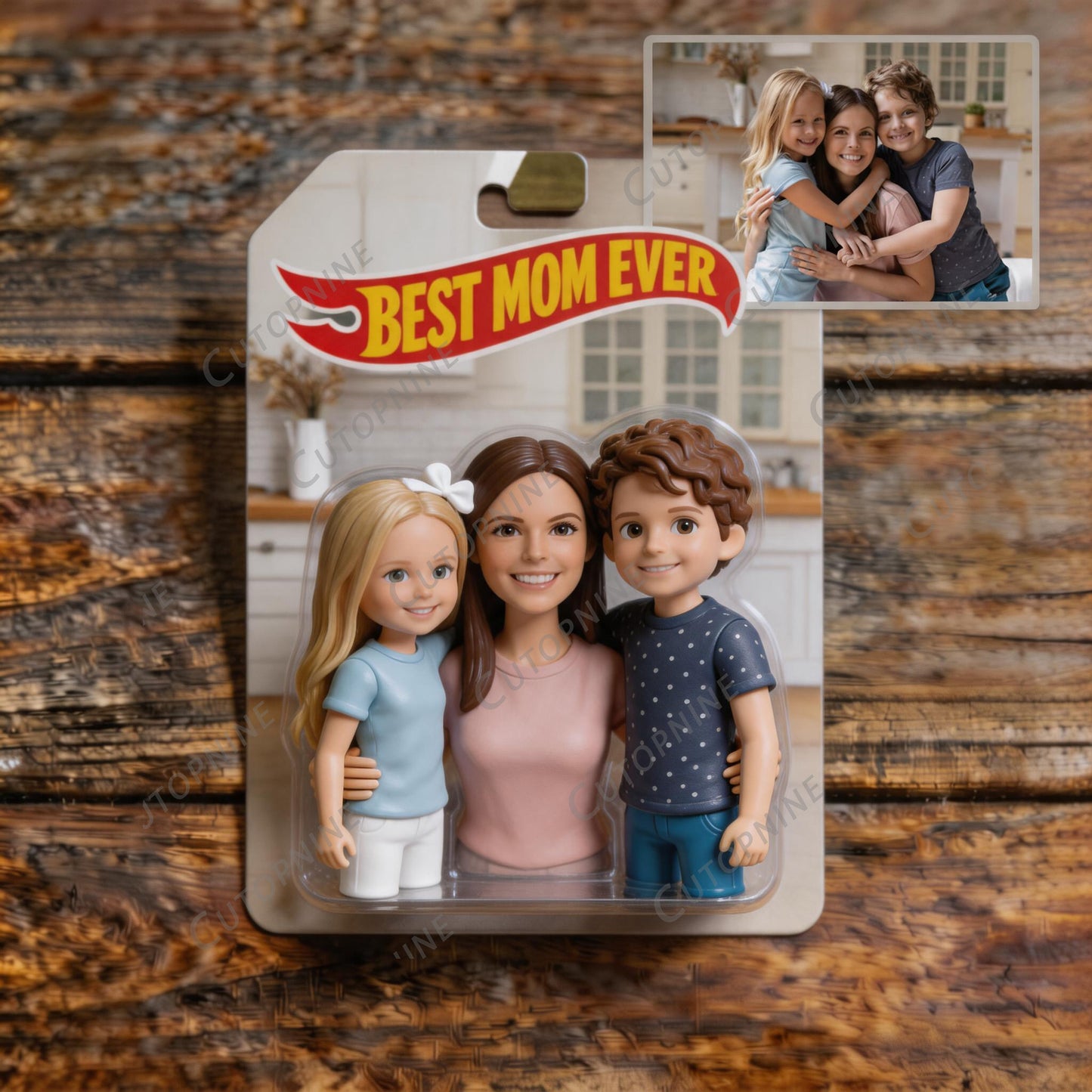 Custom 3D Printed "Mommy & Me" Doll Set, Personalized Family Photo Keepsake Gift