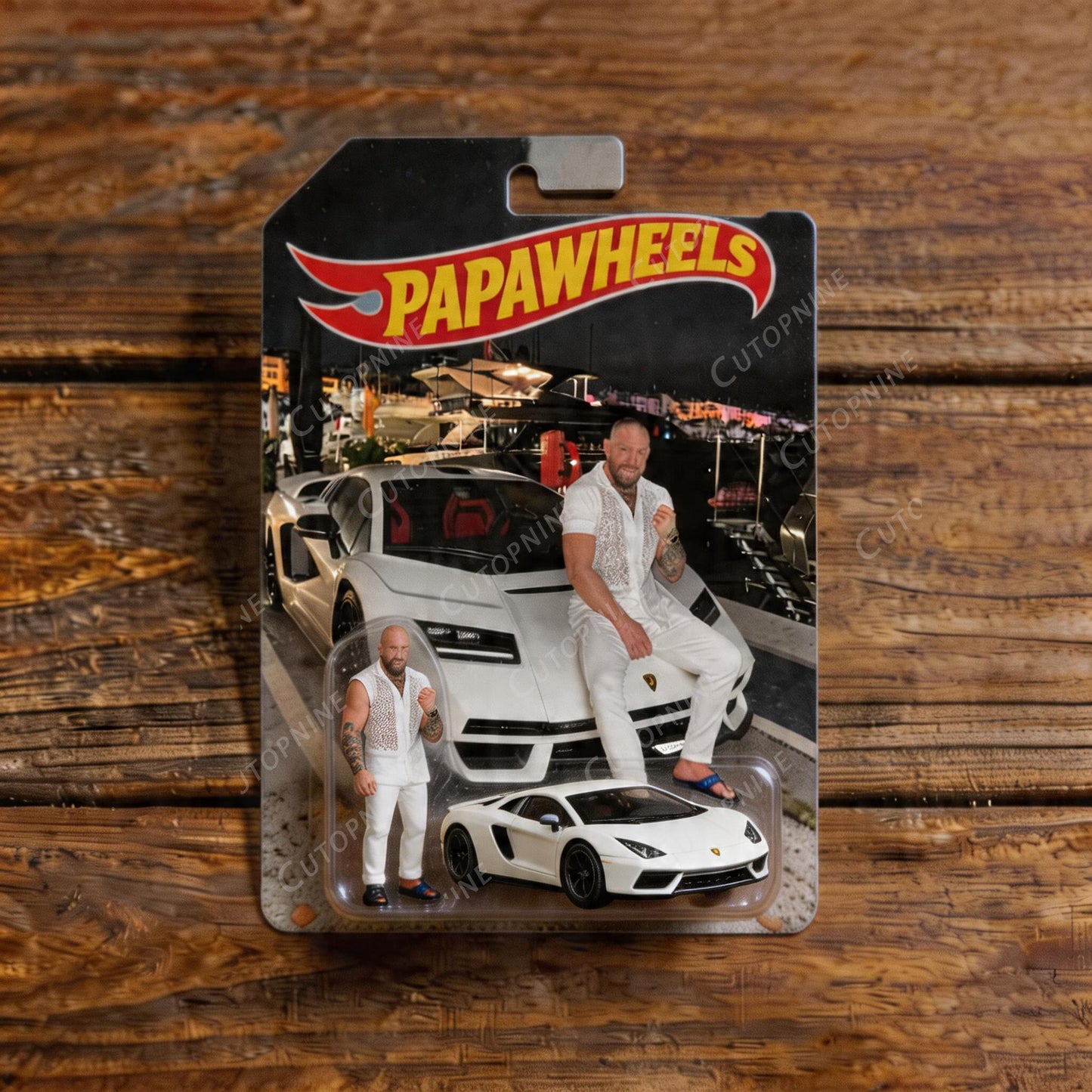 Custom "PapaWheels" 3D Printed Action Figure | Father’s Day Collectible