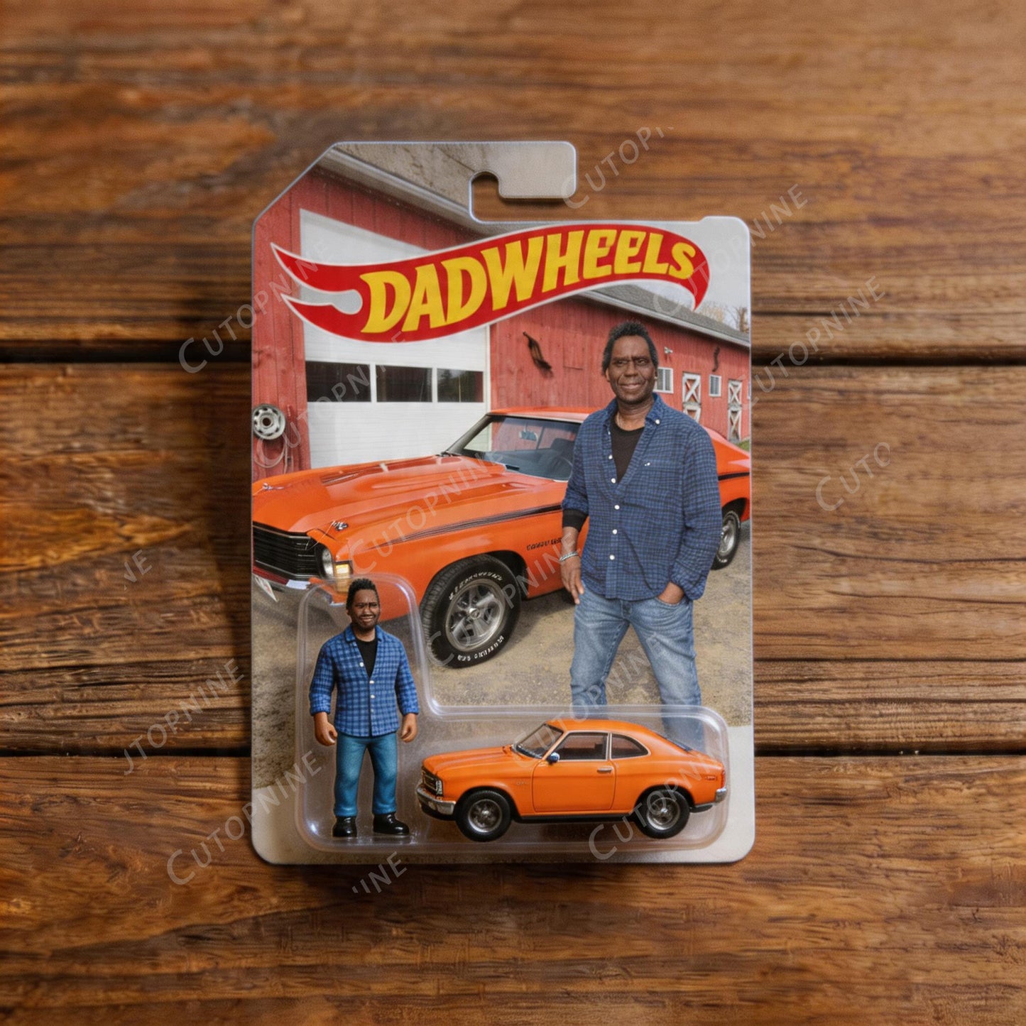 Custom "PapaWheels" 3D Printed Action Figure | Father’s Day Collectible