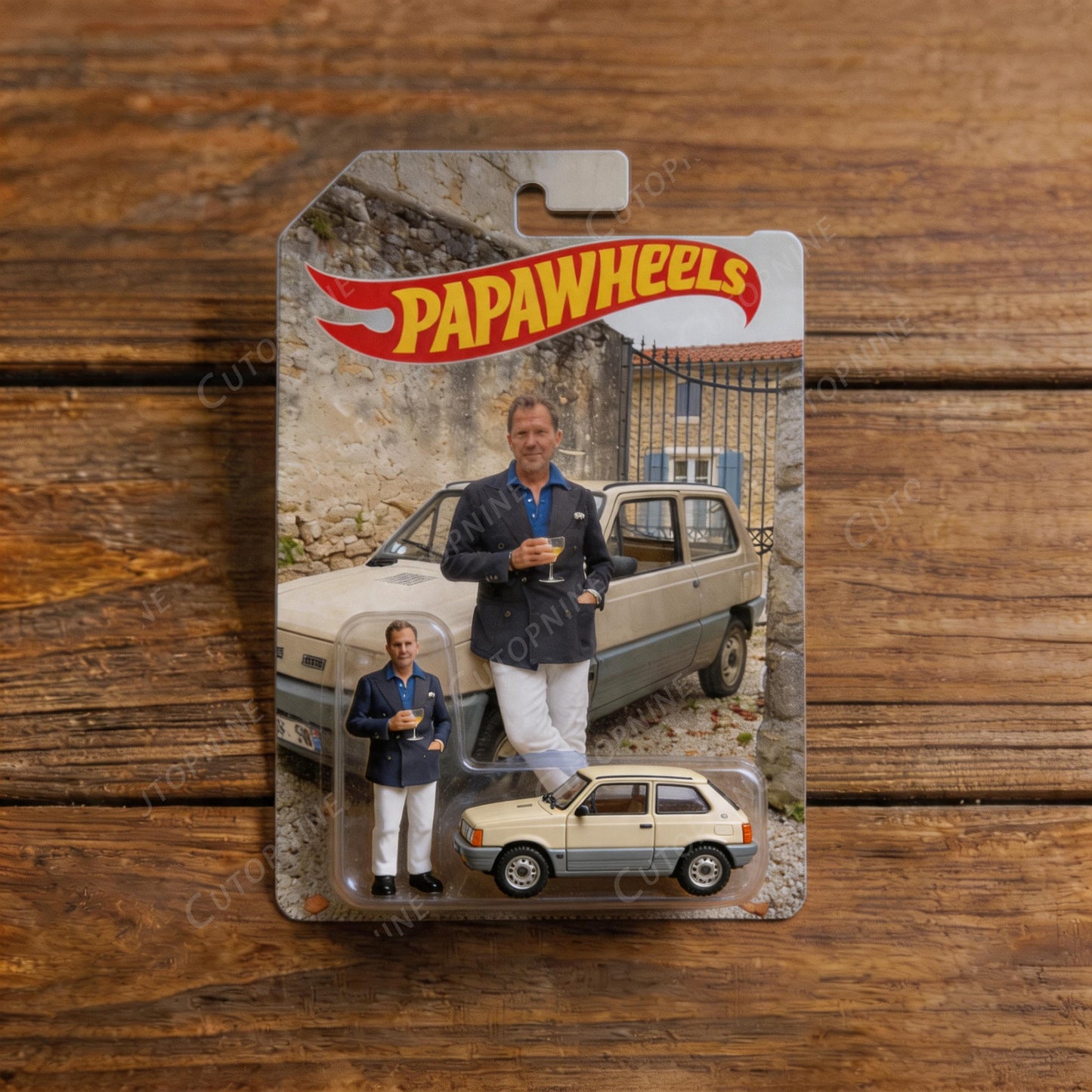 Custom "PapaWheels" 3D Printed Action Figure | Father’s Day Collectible