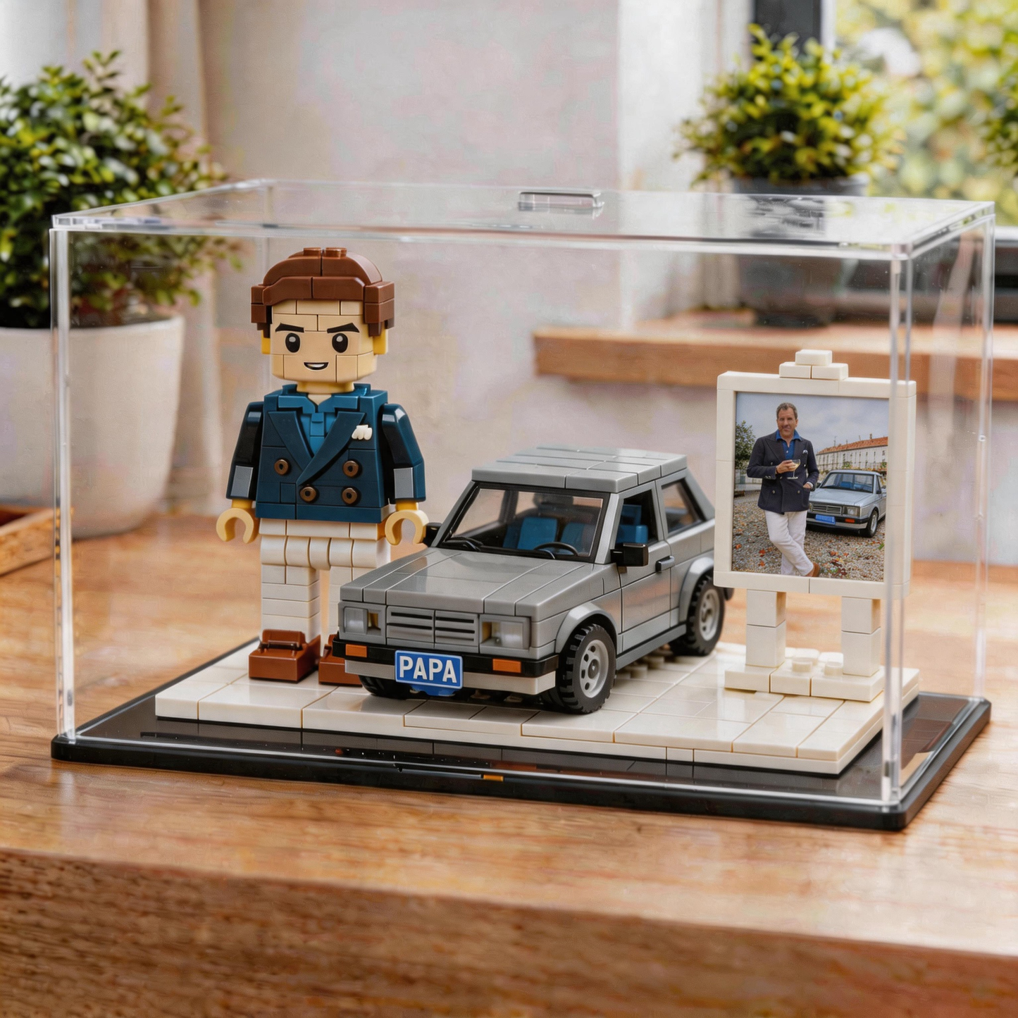 Personalized Custom Car And Figure Brick Model From Photo Perfect Gift For Dad