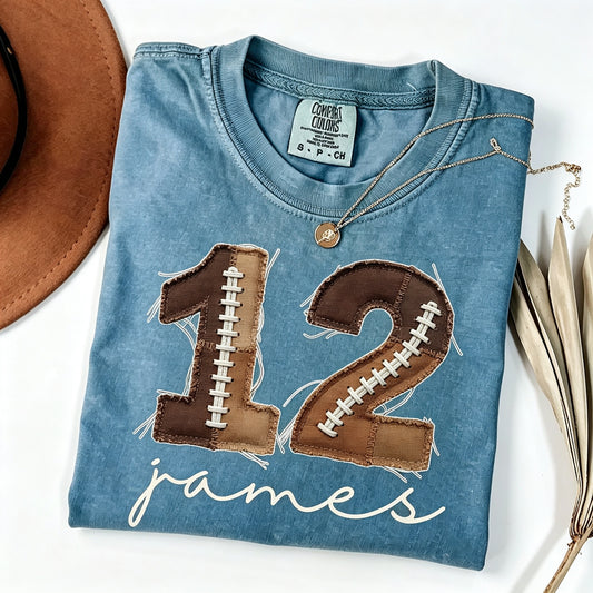 Custom Football Number and Name Shirt