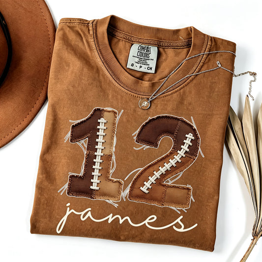 Custom Football Number and Name Shirt