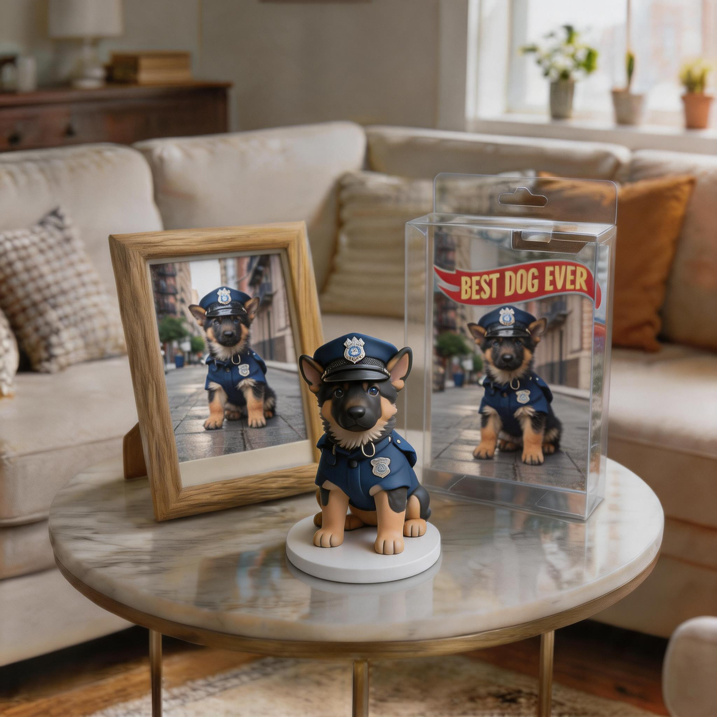 Custom Photo 3D Printed Pet Figurine Personalized Pet Memorial Keepsake