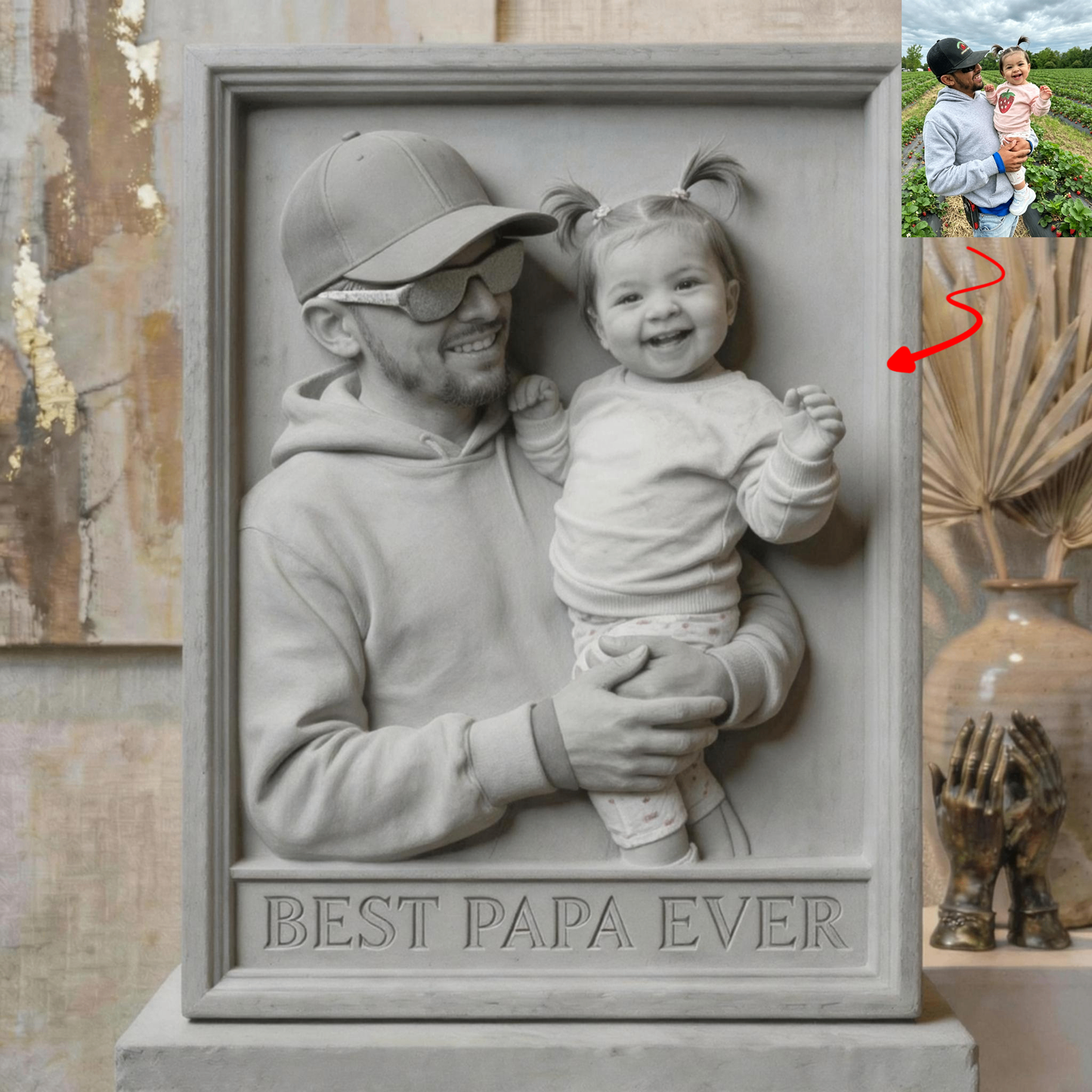The Custom Family 3D Relief Art Decor