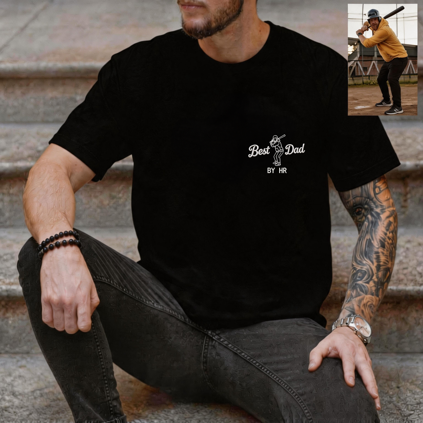 Best Dad By Par – Personalized Embroidered Golf Tee