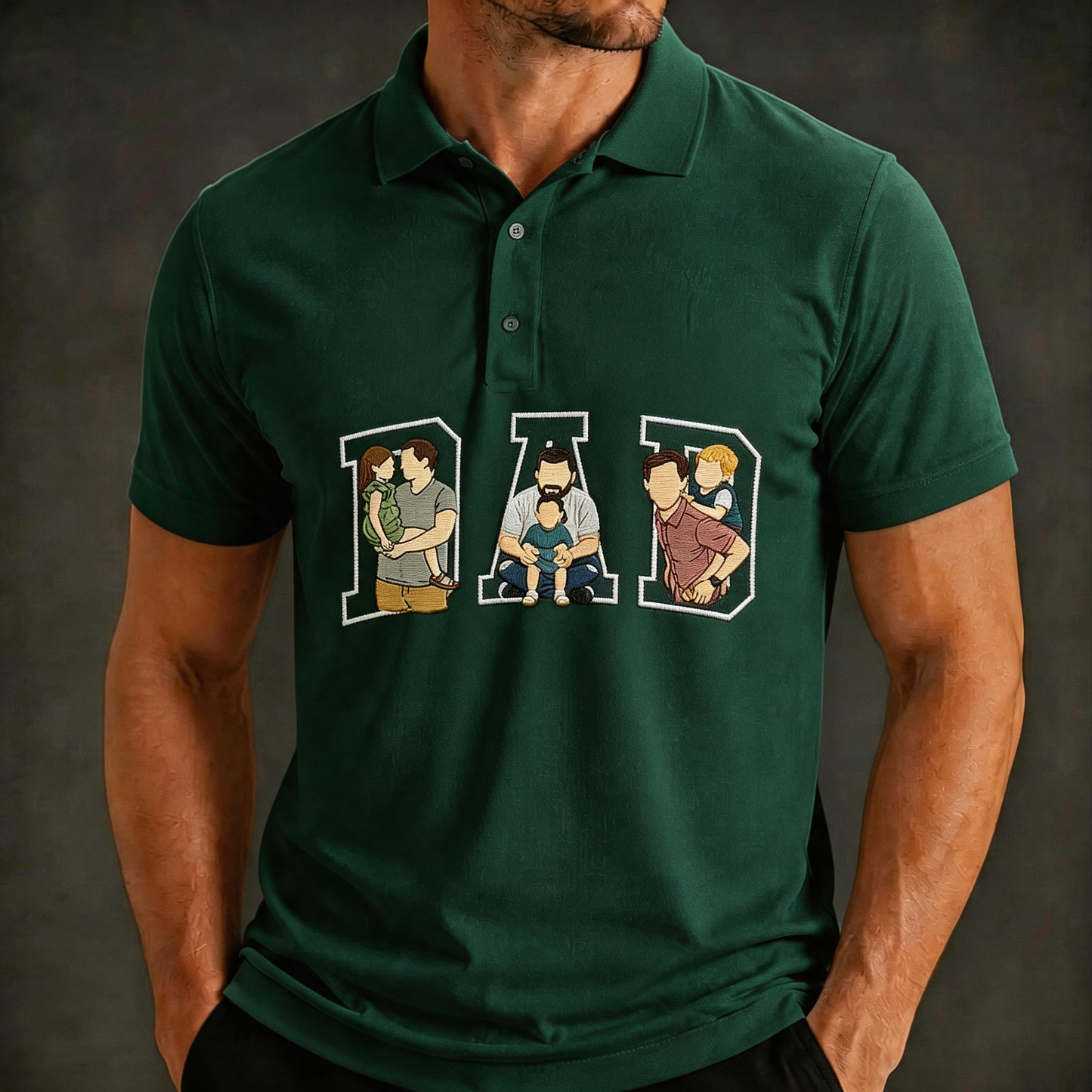 The "Best Dad Ever" Premium Personalized Golf Polo