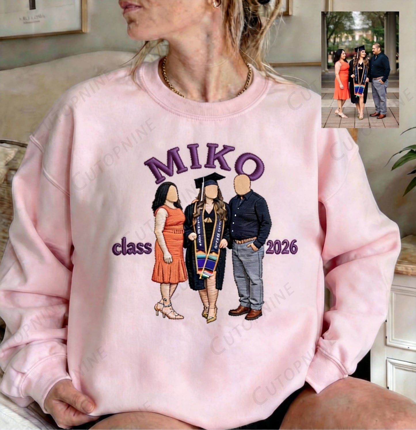 Custom Photo Graduation Sweatshirt | Personalized Name & Year Grad Gift