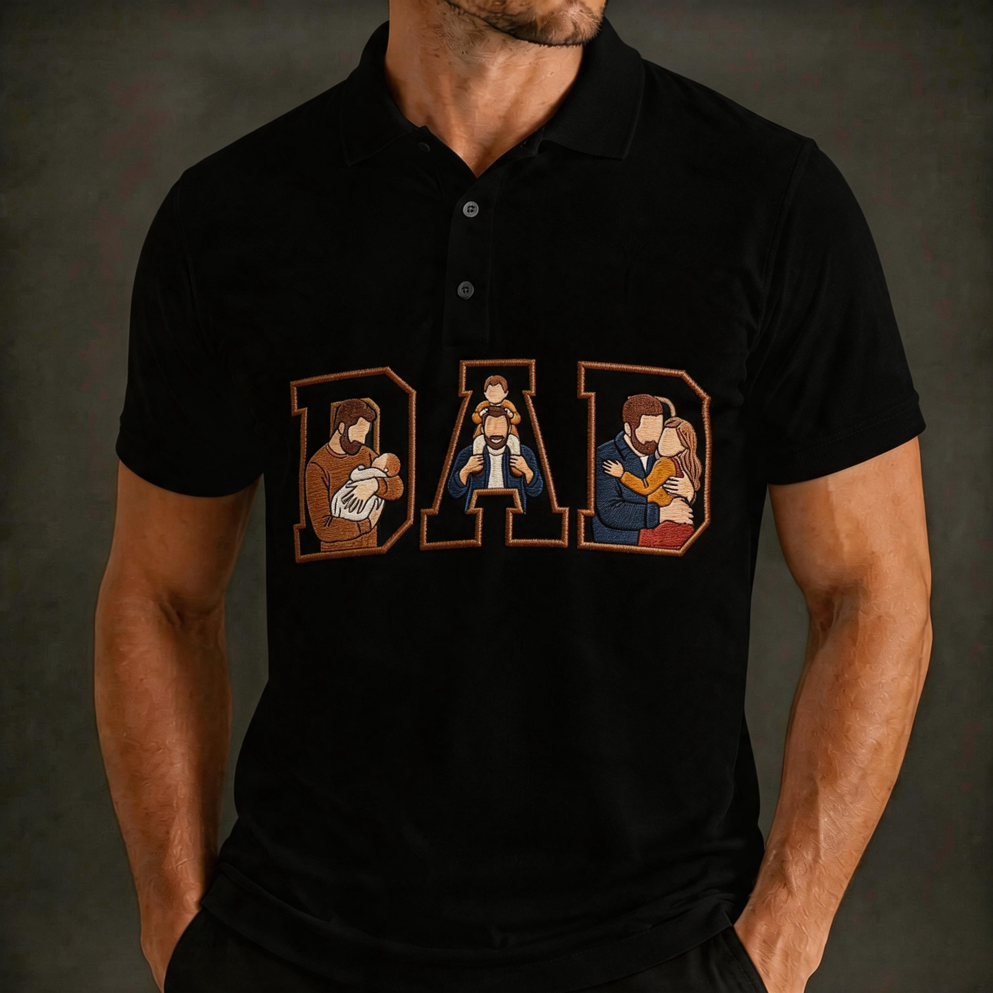 The "Best Dad Ever" Premium Personalized Golf Polo