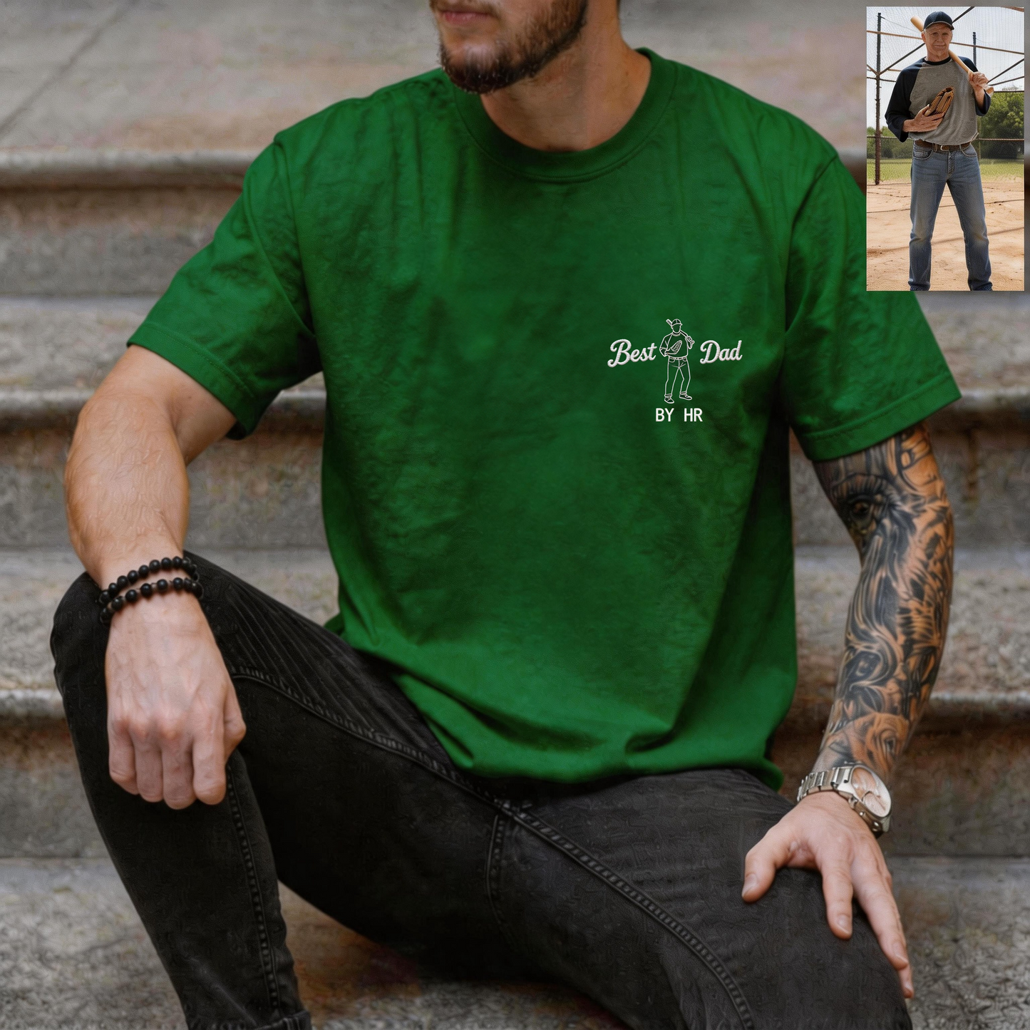 Best Dad By Par – Personalized Embroidered Golf Tee