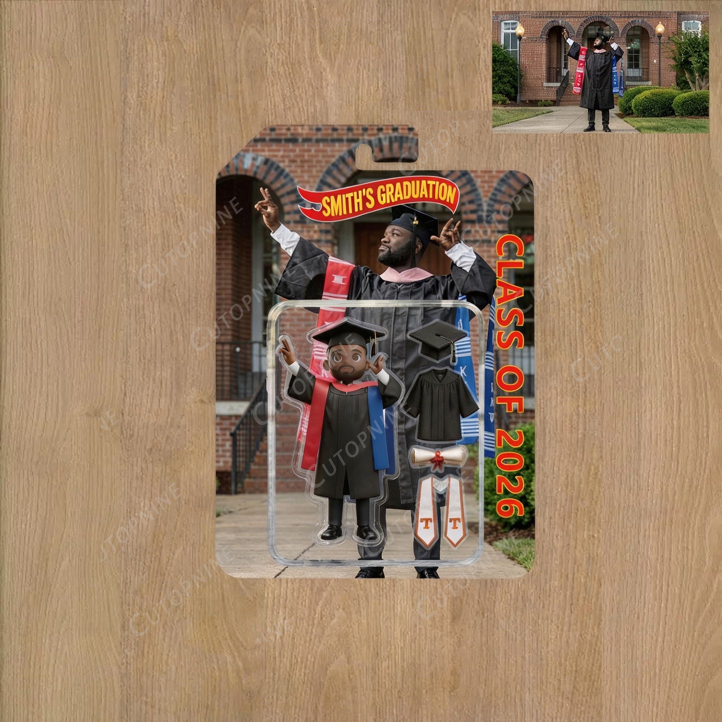 Personalized Graduation Photo Keepsake 3D Color Printed Full Color Custom Graduation Gift
