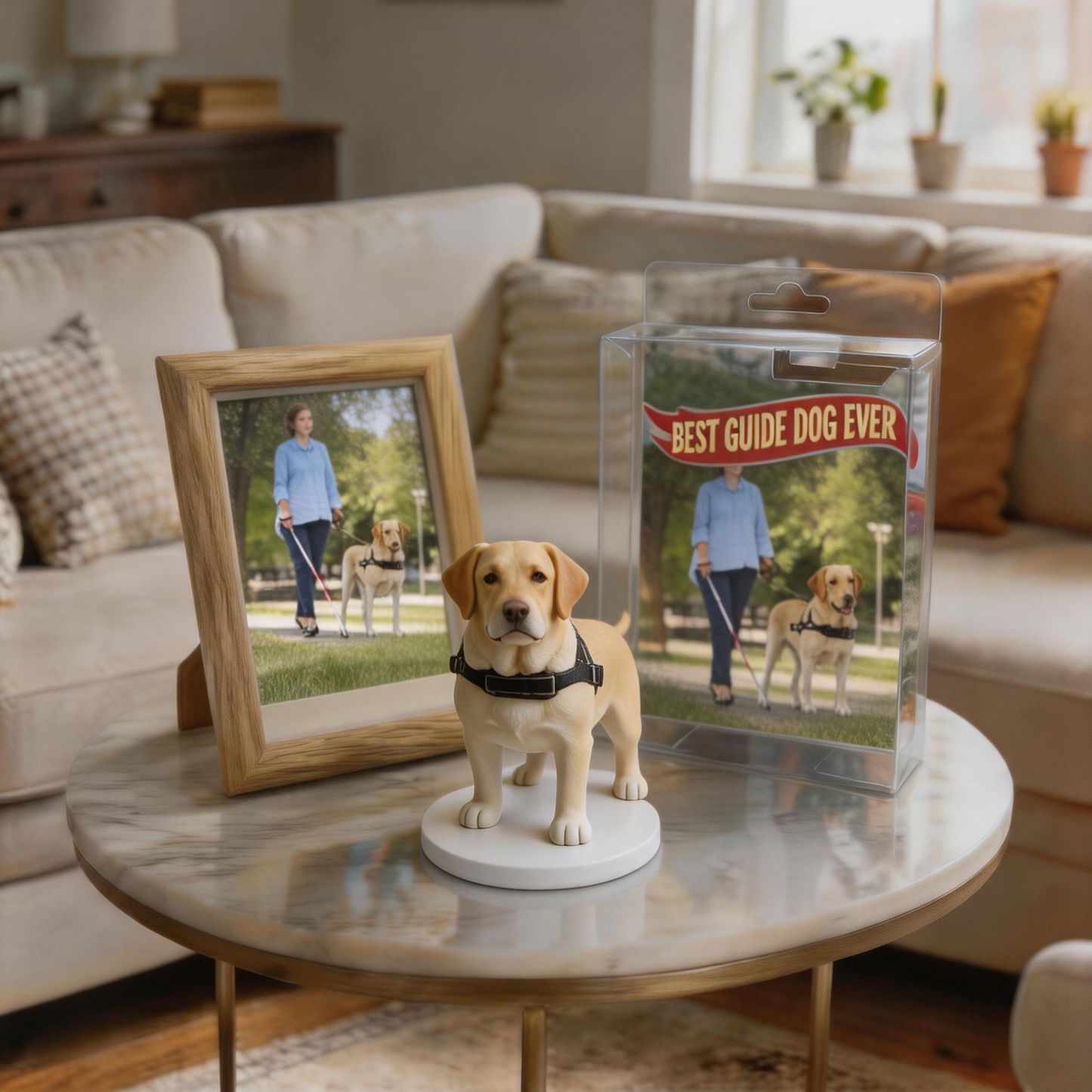 Custom Photo 3D Printed Pet Figurine Personalized Pet Memorial Keepsake