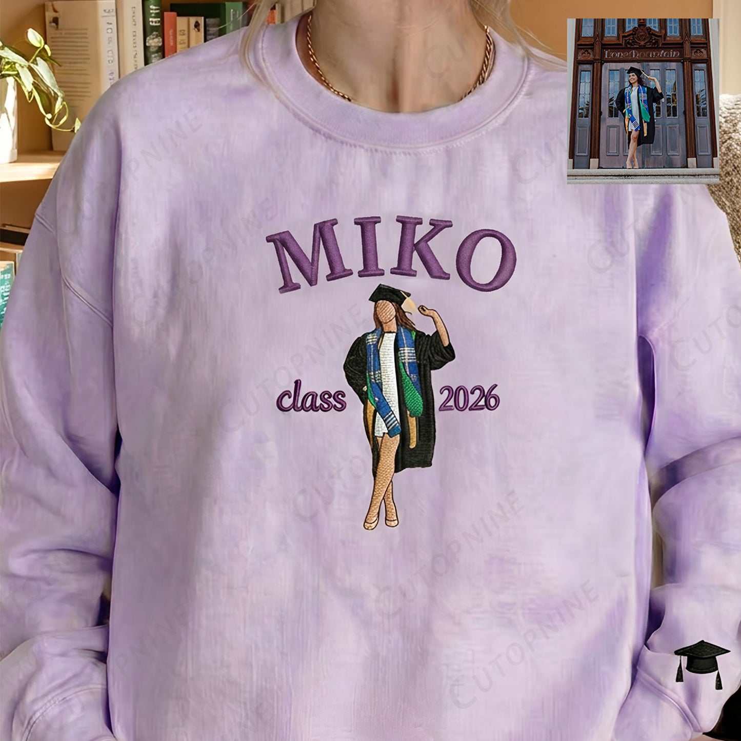 Custom Photo Graduation Sweatshirt | Personalized Name & Year Grad Gift