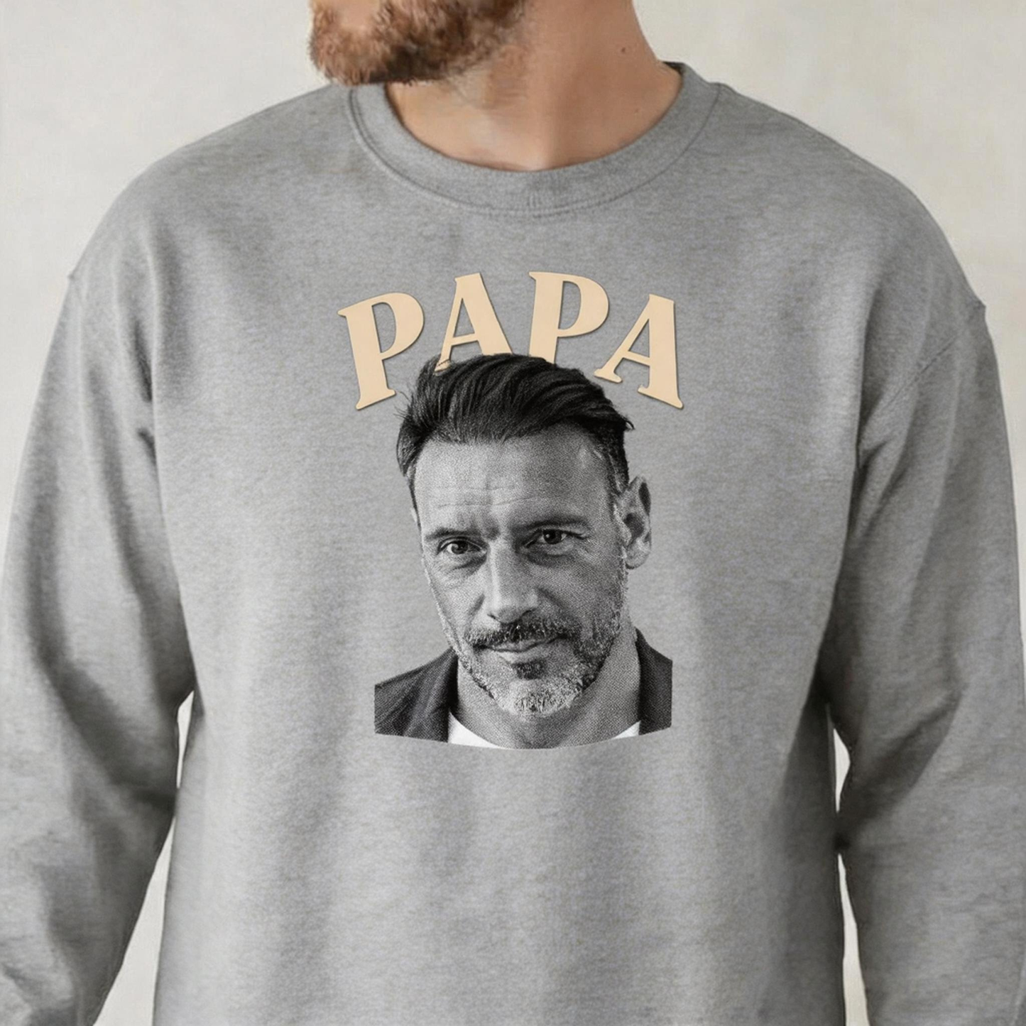 Custom Dad Photo Direct to Film Clothing Father's Day Gift
