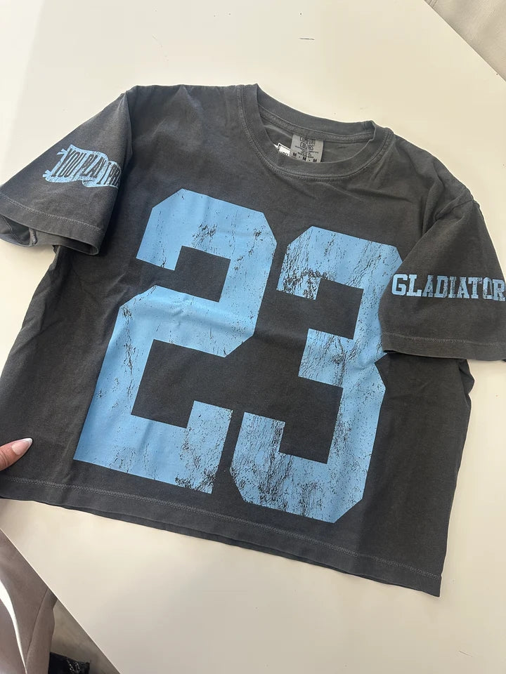 Custom #1 Fan Tee🏆Game Day Gifts Custom Initial Shirt with Number & Sleeve Print