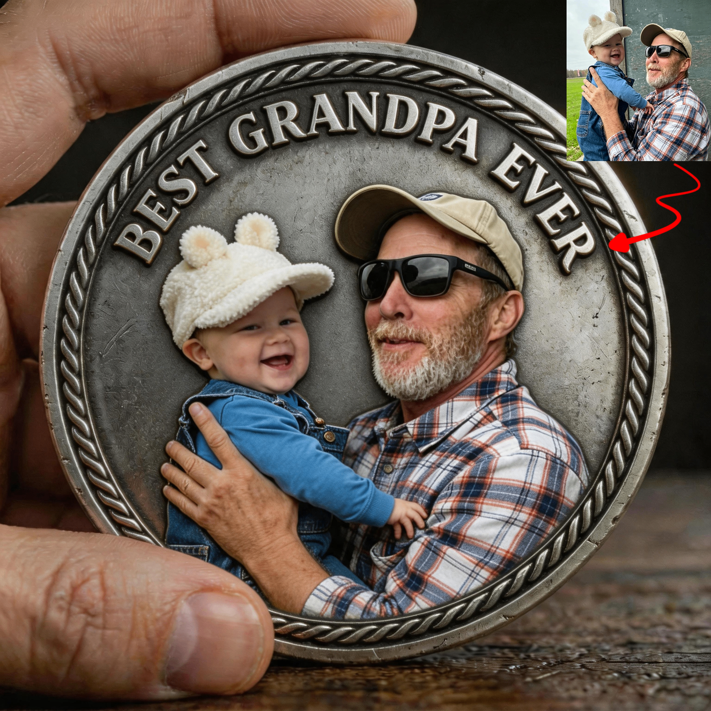 The Legacy Custom 3D Coin