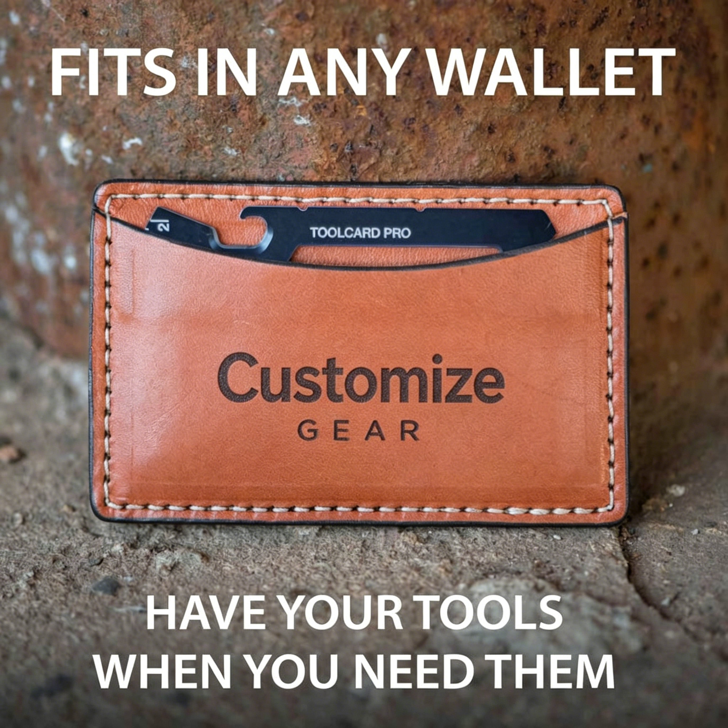 Custom Name Compact Credit Card Style Multitool Heavy Duty EDC Tool For Men