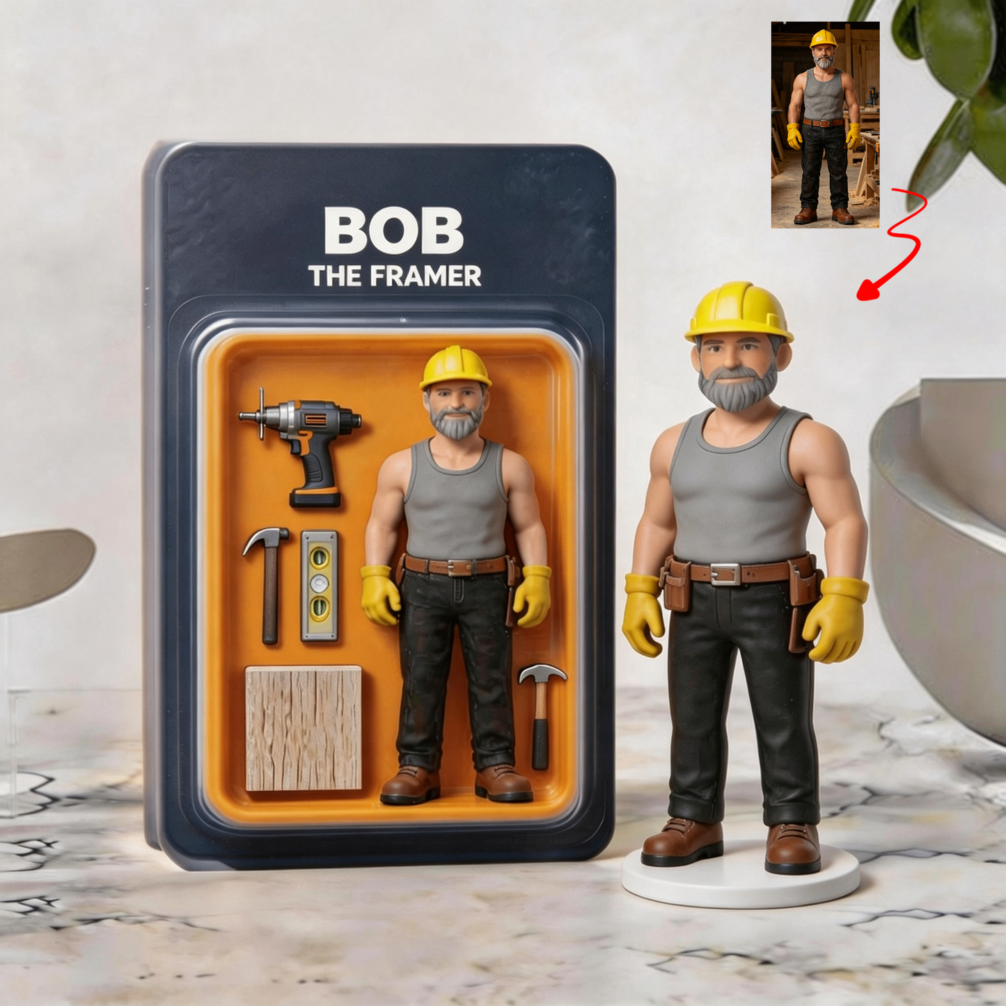 The Collectible Father | 3D Color Printing Job Figure Custom Toy Box