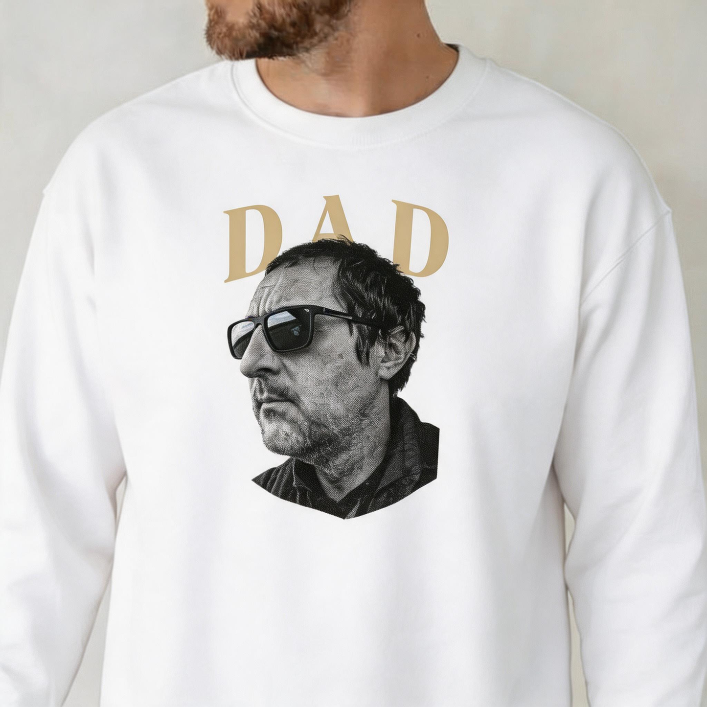 Custom Dad Photo Direct to Film Clothing Father's Day Gift
