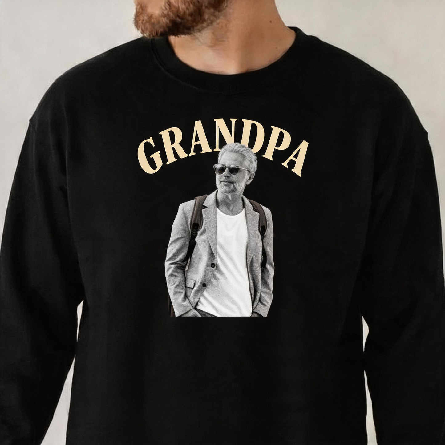 Custom Dad Photo Direct to Film Clothing Father's Day Gift