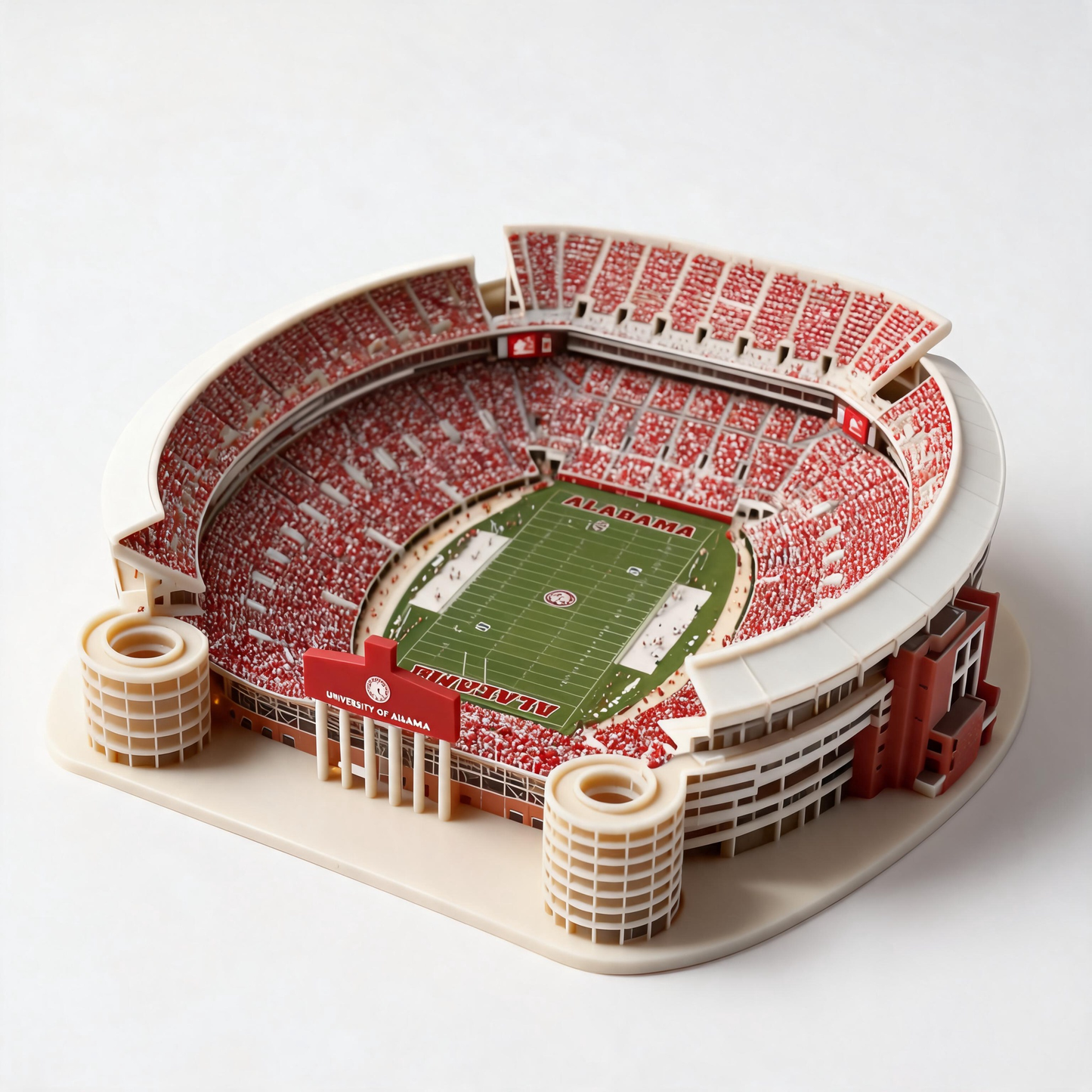 3D Printed Football Stadium Replica Model