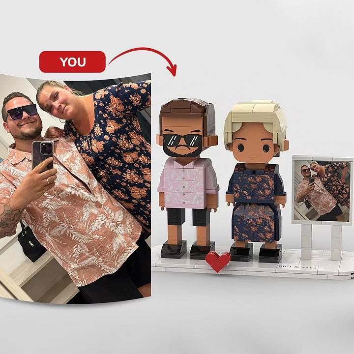 The "Build Our Memories" Custom Photo Brick Set