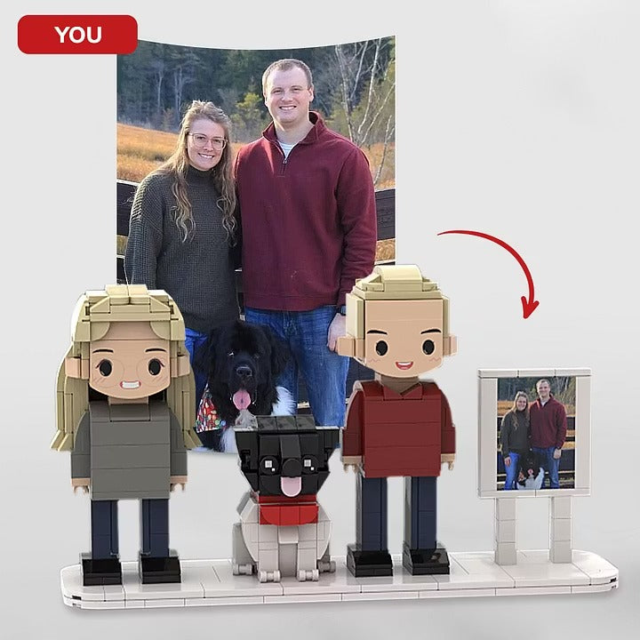 The "Build Our Memories" Custom Photo Brick Set
