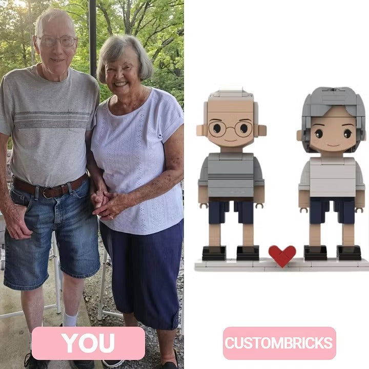 The "Build Our Memories" Custom Photo Brick Set