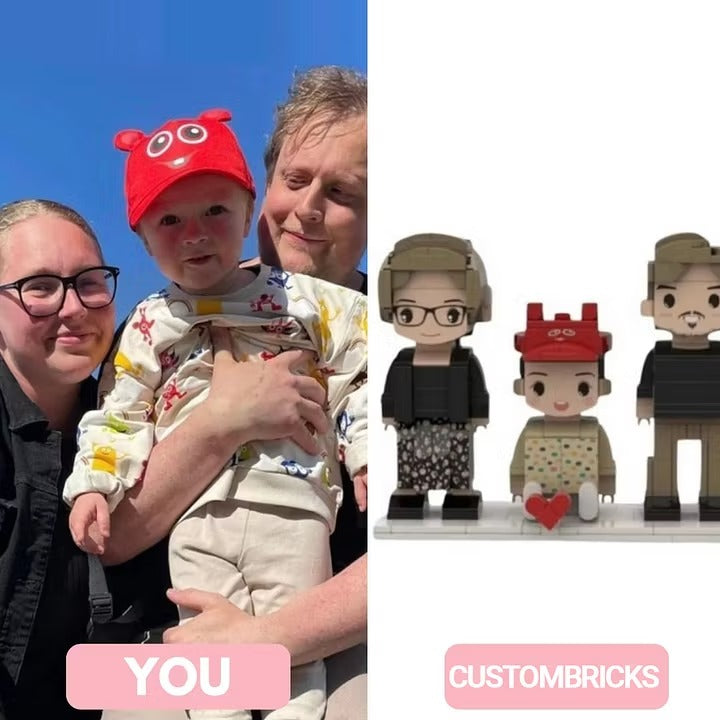 The "Build Our Memories" Custom Photo Brick Set