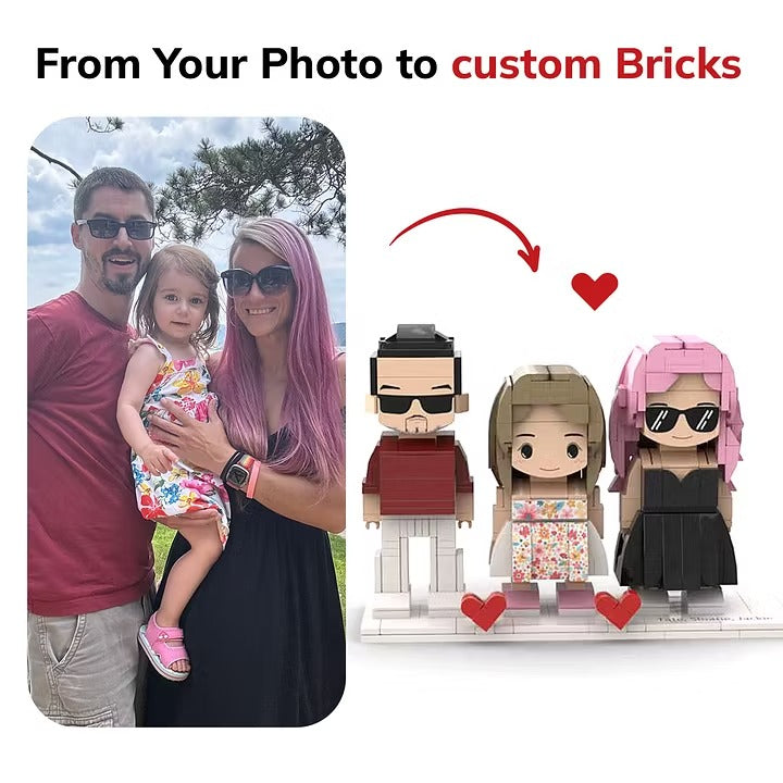 The "Build Our Memories" Custom Photo Brick Set
